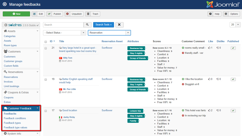 How to configure Feedback