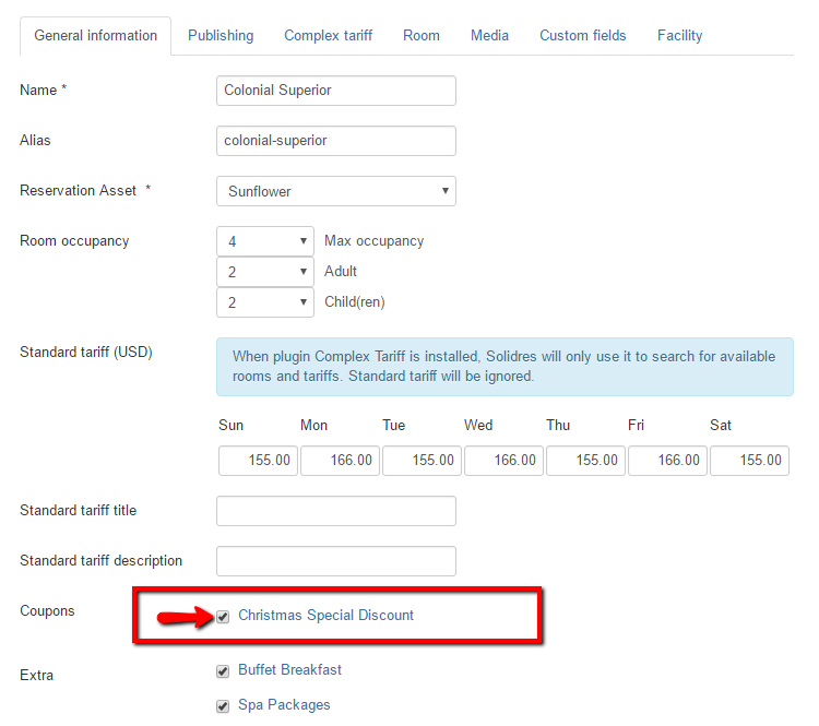 How to configure Coupon