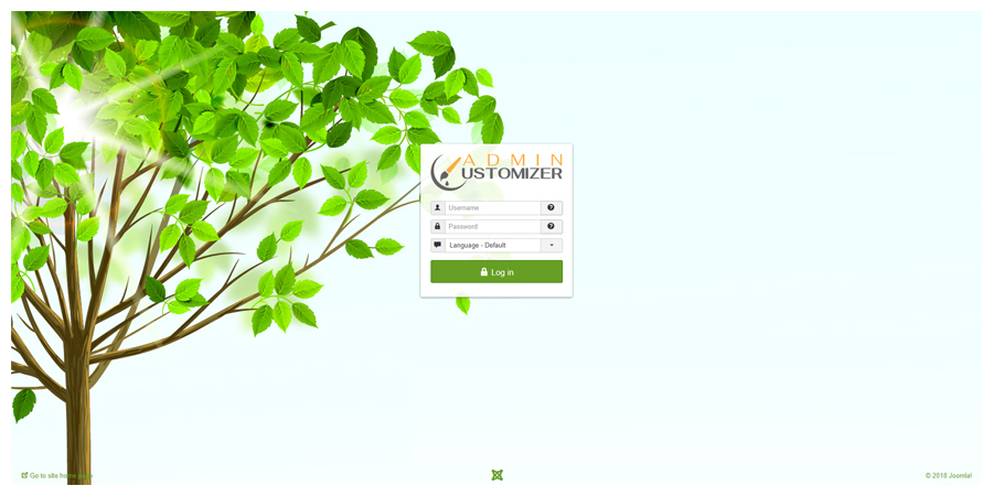 Admin Customizer - Login Page