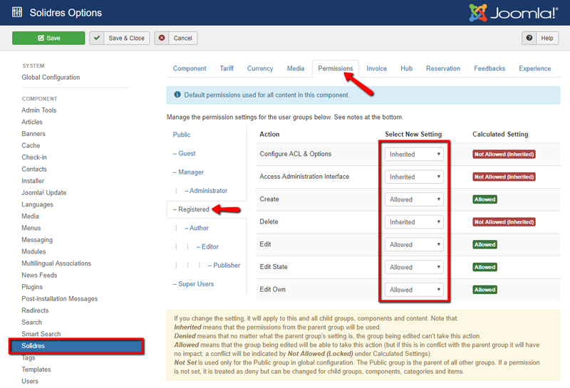 How to configure front-end customer dashboard