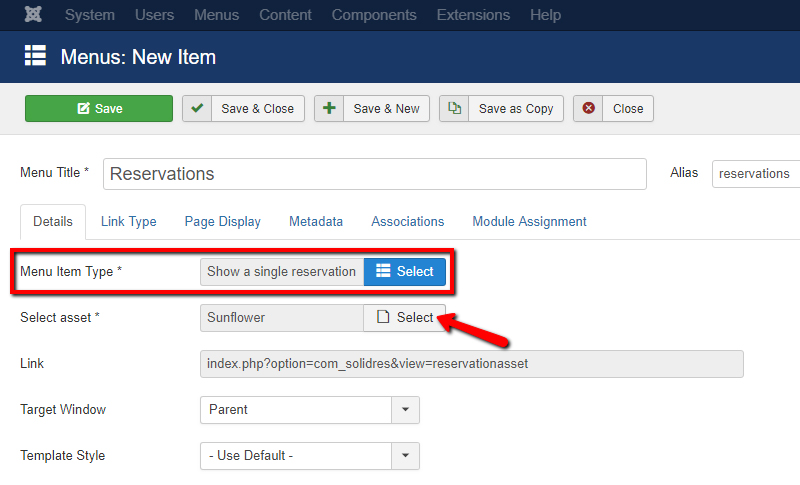 Initial configuration